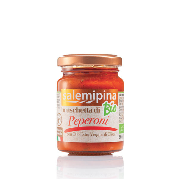 Crème à bruschetta aux poivrons Bio 90 gr