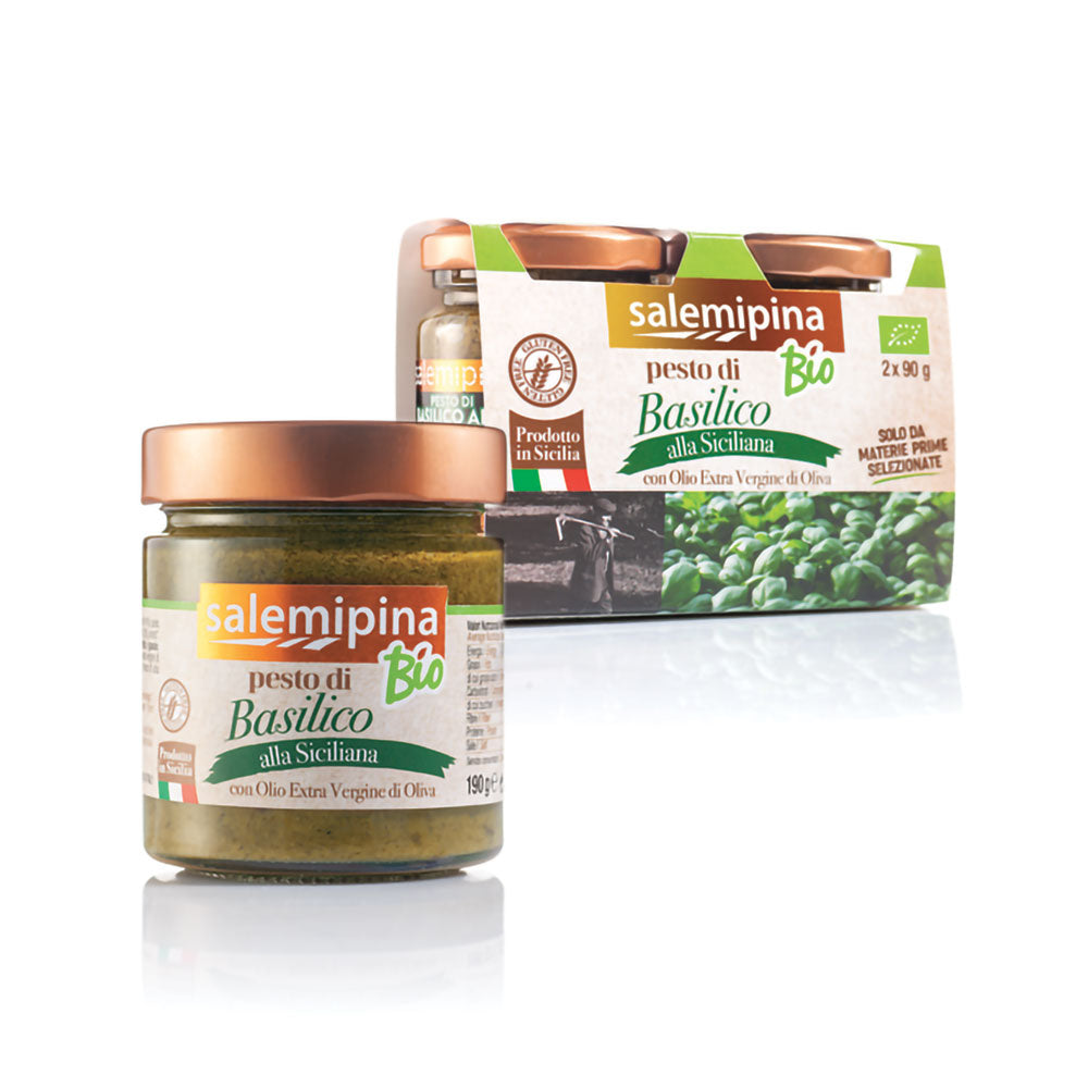 Pesto de basilic à la sicilienne Bio 190 gr