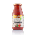 Sauce tomate cerises bio, olive noire et câpres 250 gr